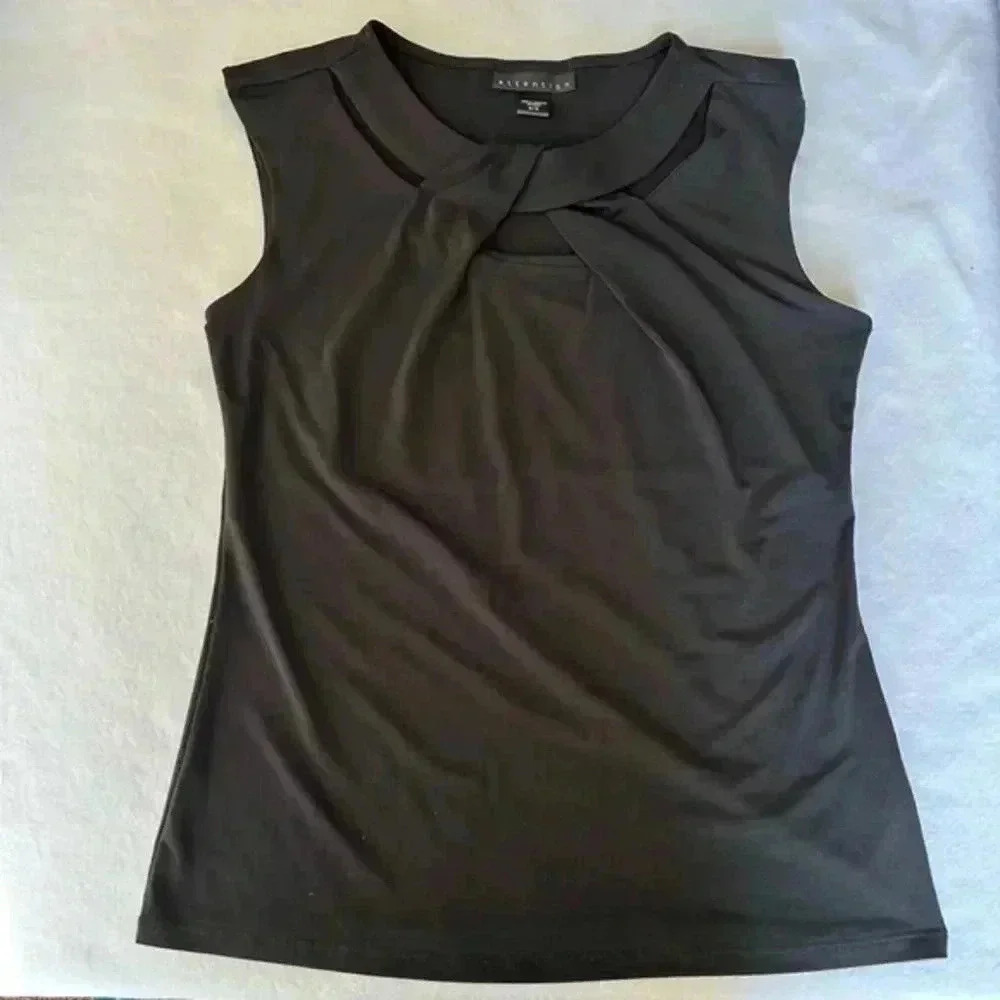 Attention Black Tank Top